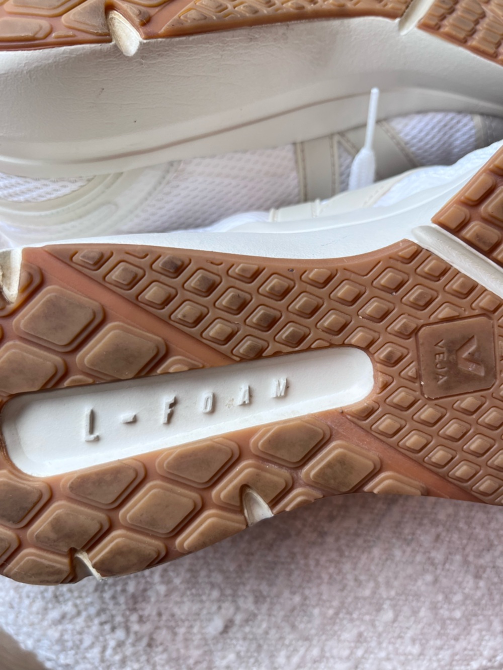 Veja White and Cream Athletic Sneakers - Picture 11 of 13